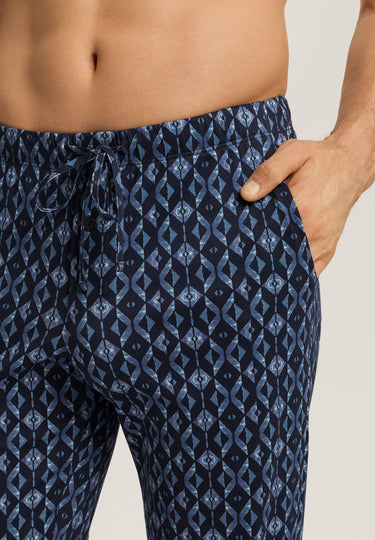 Night And Day Knit Lounge Pant | Blue Diamonds 75216-3023